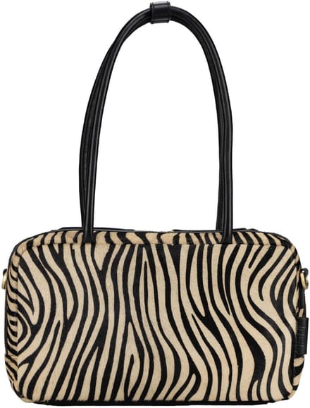 JOST Leren schoudertas Furry Zebra Bowling Bag Zebra veelkleurig