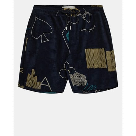 Anerkjendt Aklt jan frotte aop shorts 901599 sky captain