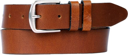 Petrol Industries Riem Heren - Broekriem - Verstelbaar - Leer - Cognac - 85 cm - S