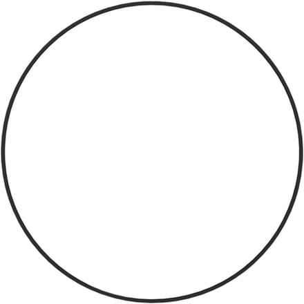 IVOL Whiteboard rond - Zwarte rand - Ø 59.5 cm