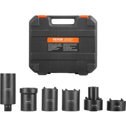Kit d'outils pour douille d'écrou de broche Entraînement 1/2 pouce Jeu de 6 douilles pour écrou de moyeu d'essieu