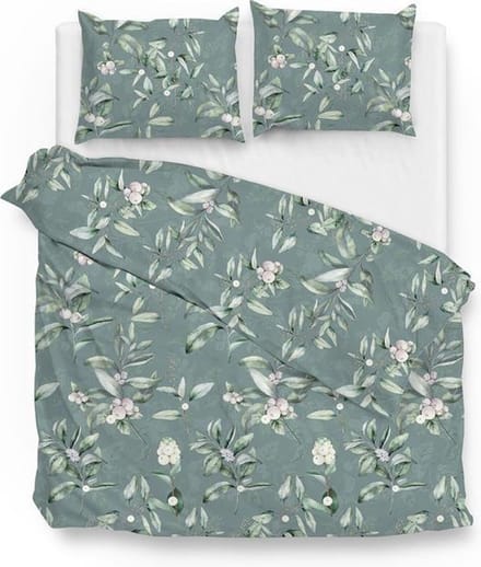 ZoHome Ivar Dekbedovertrek - Litsjumeaux - 240x200/220 cm - Green