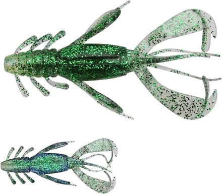 PikeAttack-Creature bait-Set 4 stuks-Roofvissen-Carolinarig-texasrig-Creaturebait-Softbait-Crawfish