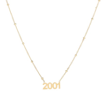 Ketting-Jaartal-2001-Goud