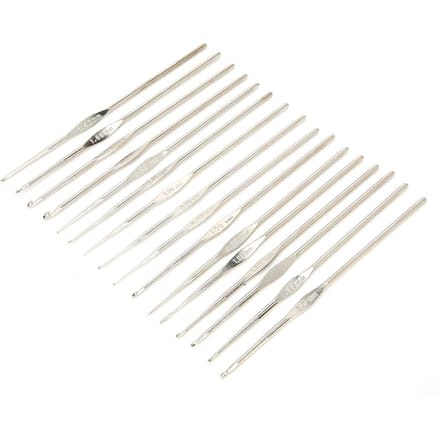 Ensemble de 16 pièces Crochet en dentelle Aiguille à tricoter pour pull Outil de couture DIY Artisanat de tissage white