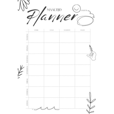 Maaltijdplanner - Andries B.V.