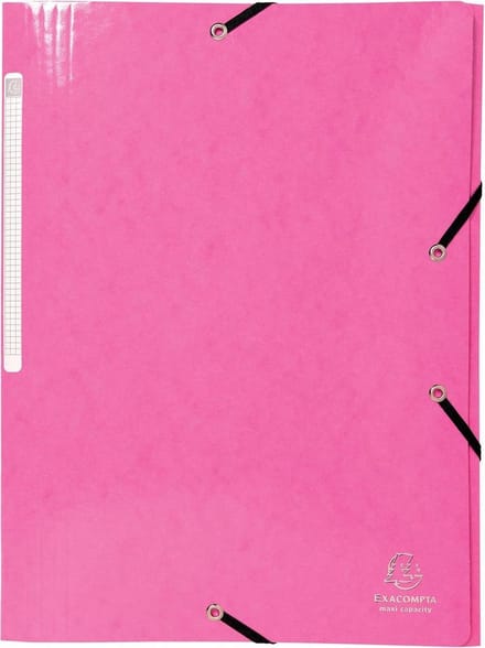 Exacompta IDERAMA® Elastomap 3 kleppen Maxi Capacity 425gm2 A4 - Roze - 55824E