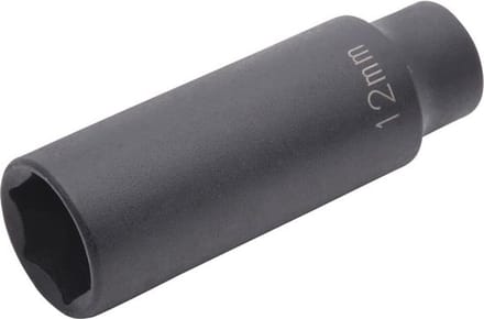 SW-Stahl S3224-5 IMPACT dopsleutelinzet, 12 mm, extra lang, met 6,3 mm (1/4") aandrijving