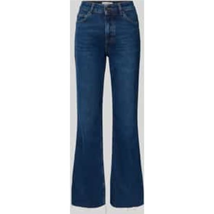 High rise jeans van katoenmix, modell 'KIRUNA'