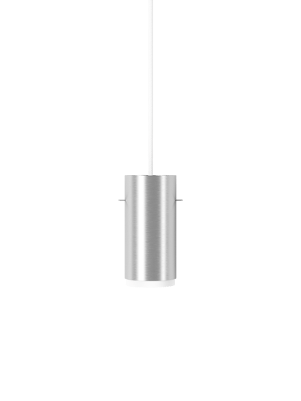Moebe Buisvormige Hanglamp, Klein, Geborsteld Aluminium