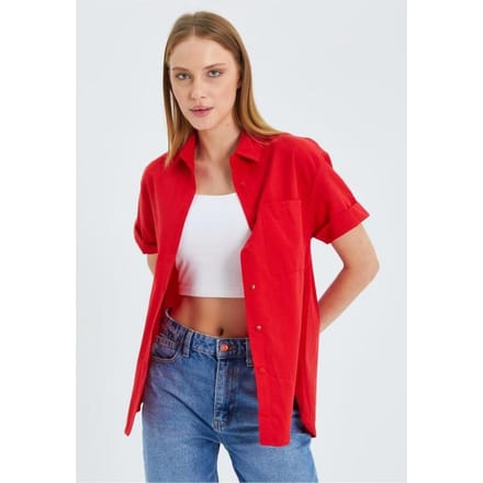 Korte Mouwen Shirt met Zakken