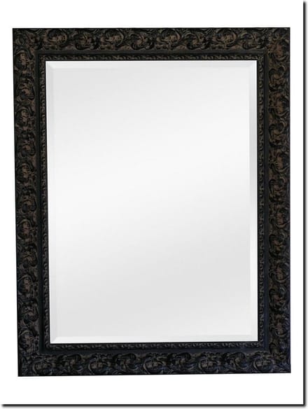 Spiegel Antonio Napoli Antiekzwart Buitenmaat 116x147cm