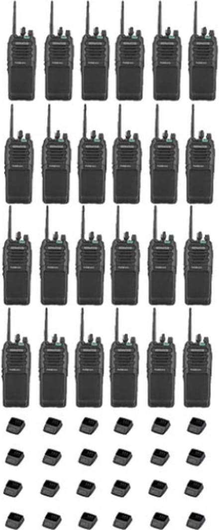 Set van 24 Kenwood TK-3701D IP55 Portofoon met tafellader