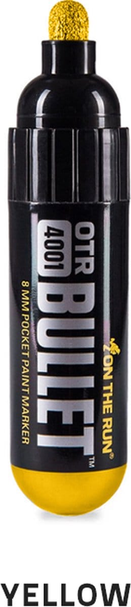 OTR.4001 - On The Run - Bullet Marker - Geel - Verfstift - 8mm punt
