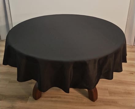 Tafelkleed 180 cm-Rond/Zwart