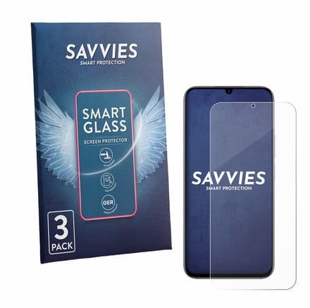 3 Stuks Savvies Screenprotector - geschikt voor realme C100 4G - beschermfolie glas transparant