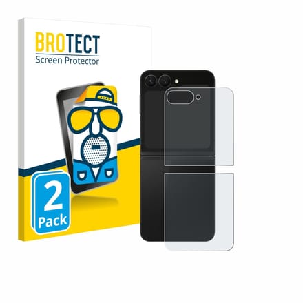 BROTECT - Screenprotector voor Samsung Galaxy Z Flip 7 FE (Achterkant) - Folie Beschermfolie matte 2 Stuks