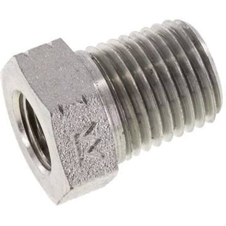 1/4'' NPT x 1/8'' NPT M/F Verzinkt Stalen Verloopring 275 Bar - Hydrauliek [2 Stuks]