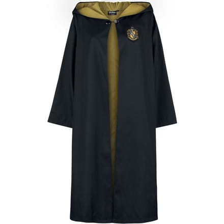 Harry Potter Cape - Hufflepuff - S-M tot XXL-3XL - zwart