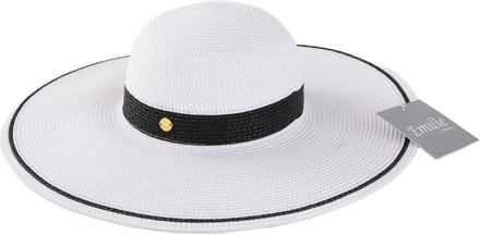 Emilie collection - hoed - strandhoed groot - flaphoed - wit