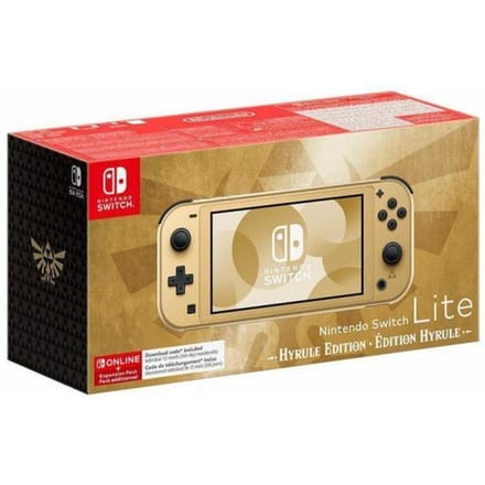 Nintendo Switch Lite - Hyrule Edition - Hylian Crest - 12 maanden Nintendo Switch Online + Uitbreidingspakket