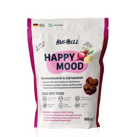 Voordeelpakket: 4x800g BugBell Happy Mood droogvoer voor honden