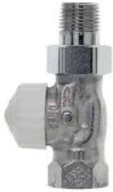 Heimeier V-Exact radiatorafsluiter recht dt 15 - 1/2 inch vernikkeld