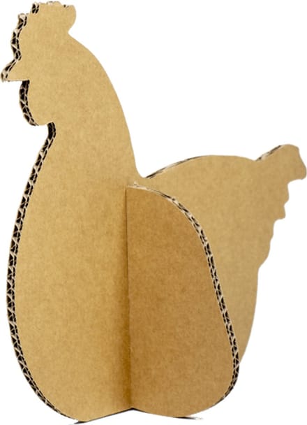 Kartonnen kip - 32 x 17 x 26 cm - Kartent