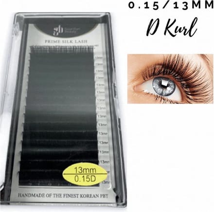 Guardian Beauty Wimpers Extensions - Prime Silk Lashes - 13mm - 0.15 D Krul