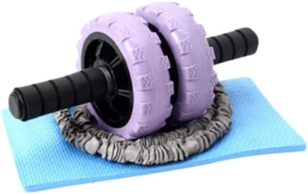 Buikspierwiel - Gezondheidsfiets - Core Training - Dubbel Gebruik - Paars