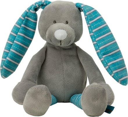 Vaco Knuffel Konijn 15 Cm Polyester Blauw