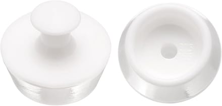 Afvoerstop Set - Badstopper Keuken - Water Dicht Houden - Inclusief Handvat - 30mm Diameter - Wit