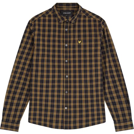 Popeline overhemd met lange mouwen Lyle & Scott Checked Poplin