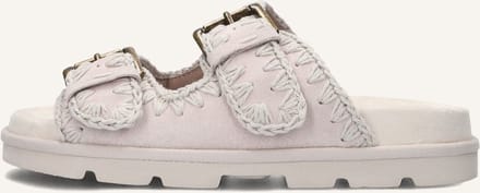Mou Low Bio Sandal 2buckles Monoch Slippers - Dames - Grijs - Maat 40
