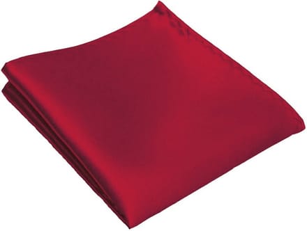 Fako Fashion - Pochette - Pochet - Satijn - 22x22cm - Donkerrood