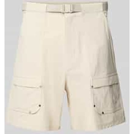 Regular fit korte broek met logostitching