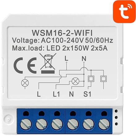 Avatto WSM16-W2 Slim Wi-Fi Schakelaar voor Slim Huis