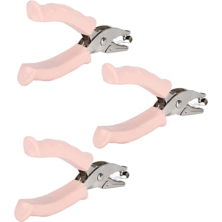 3 Stuks Handmatige Gatentang 3mm Enkele Opening Handheld Ticket Papier Pons Tang Snijgereedschap white