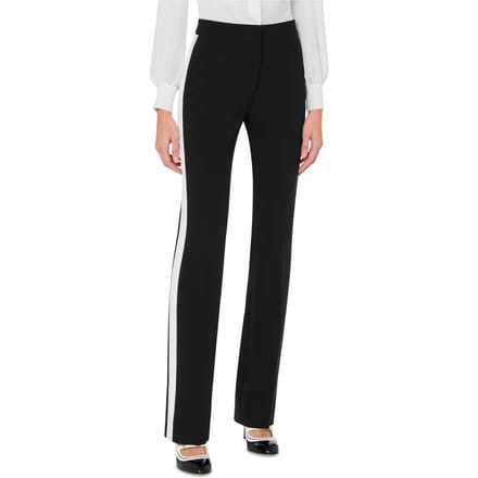 Moschino Crepe Trousers Black Größe: 40 | Stoffhosen Outlet | Damen | Schwarz