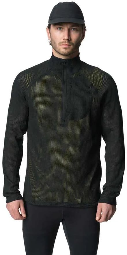 Houdini Pace Flow Sweatshirt Met Halve Rits Zwart XL Man