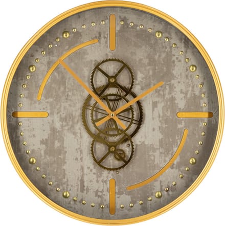 HomeBound Raderklok concrete gold