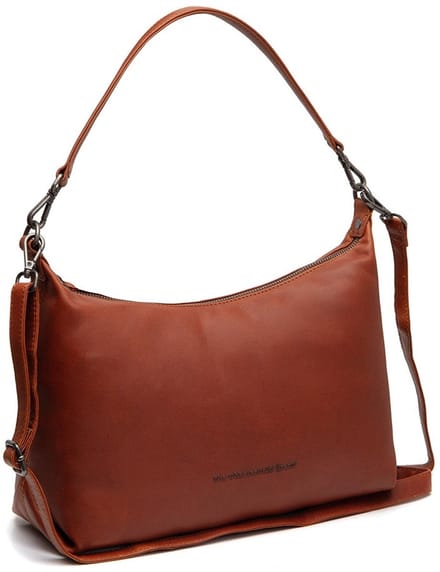 Chesterfield Skara Waxed Pull Up Schoudertas - Cognac