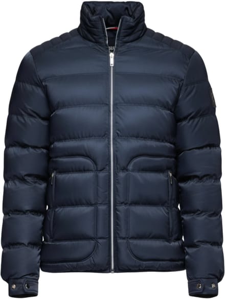 OMBRE Jas - Lange Mouw - Rits - Effen Donkerblauw S