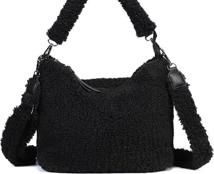 Black teddy schoudertas Palma OLT12649