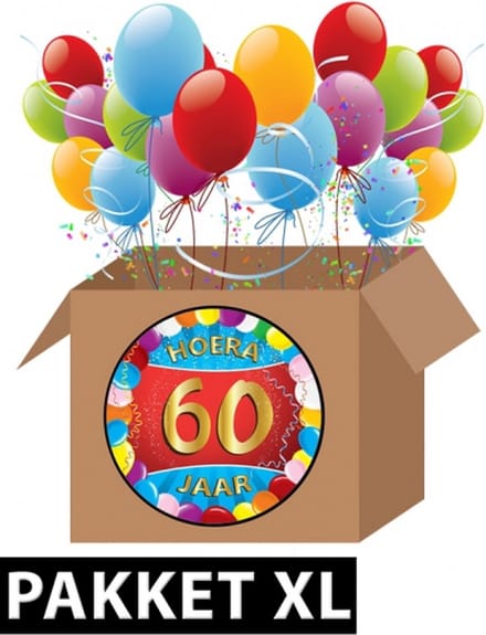 60 jaar versiering voordeel pakket XL