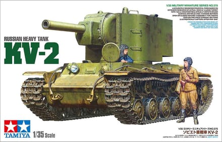 Tamiya Modelbouwpakket Militaire voertuigen - 35375 Russian Heavy Tank KV-2 Plastic - 1:35 - Modelbouw