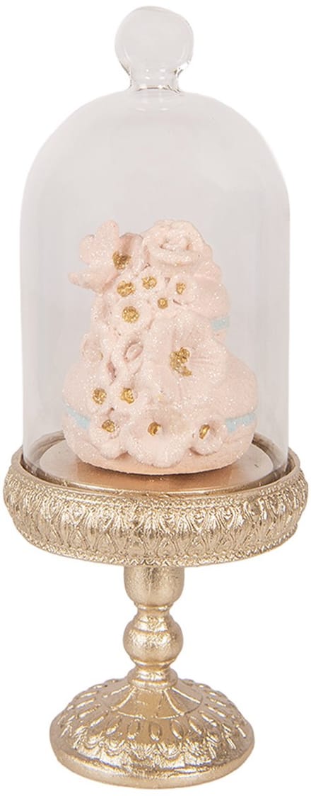 Clayre & Eef Decoratie Beeld Macarons Ø 7x17 cm Goudkleurig Kunststof