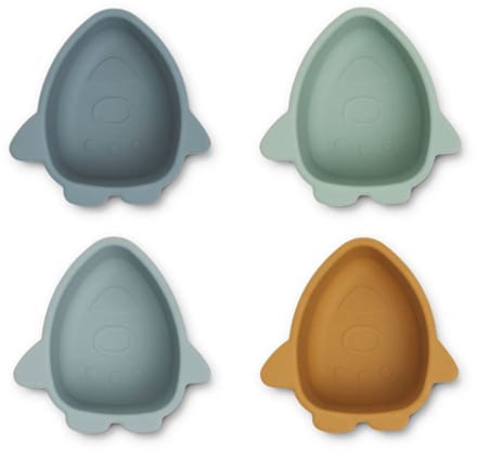 Liewood Malene silicone kommen Space blue multi mix 4st