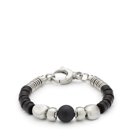 Jewels by Leonardo Heren Armband Allenato - RVS - Glas