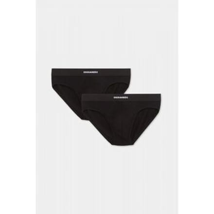 Slips Dsquared DCX200070 - TWIN 2PACK BRIEF-001 BLACK
